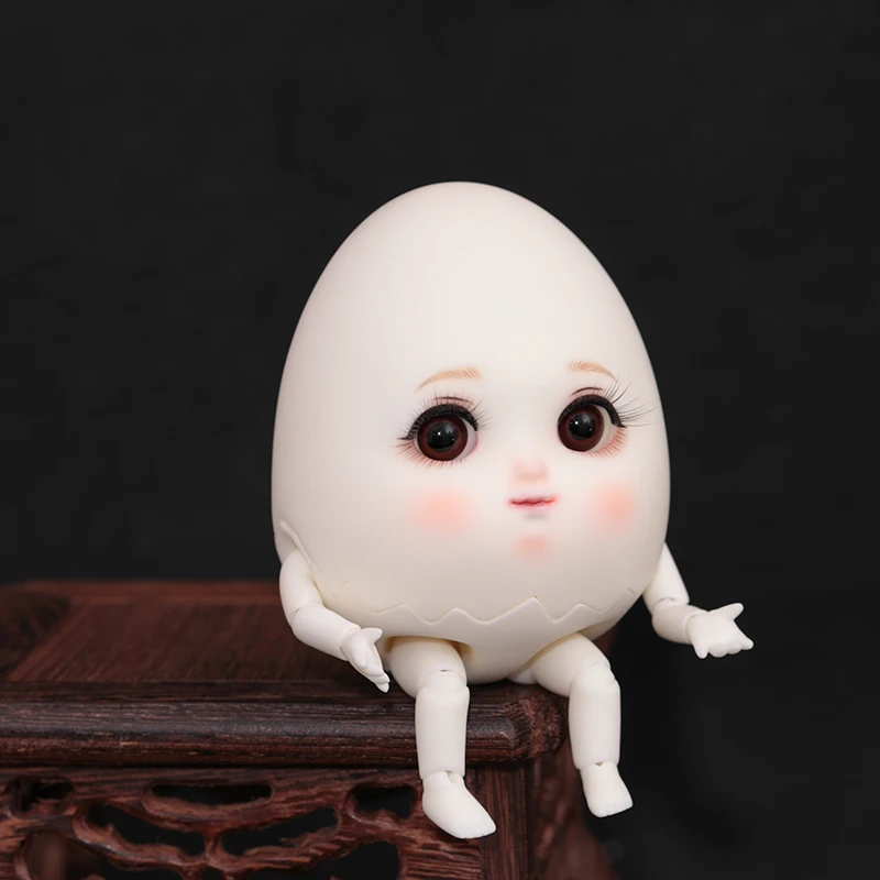 

Original Sd Mr Egg Resin Model Dolls Figurines 1/8 Bjd Movable Humanoid Doll Ball Action Figure Ornament Dress Up Put On Makeu T