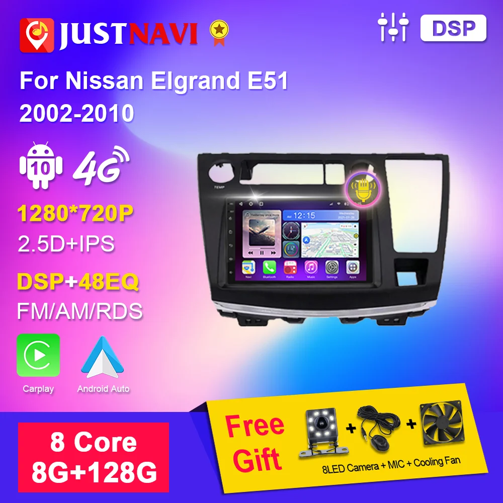 JUSTNAVI for Nissan Elgrand E51 2002-2010 2din Car Radio 7 Inch Multimedia Video Player Navigation GPS Stereo DSP Audio for Cars
JUSTNAVI for Nissan Elgrand E51 2002-2010 2din Car Radio 7 Inch Multimedia Video Player Navigation GPS Stereo DSP Audio for Cars