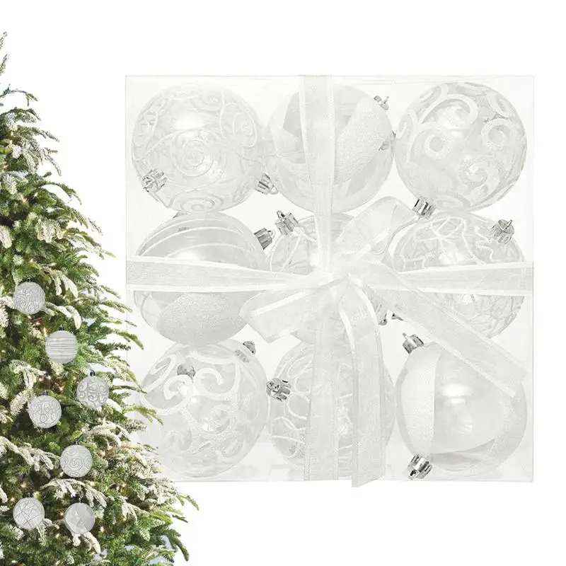 Christmas Ball Ornaments Christmas white painted PET transparent balls Christmas Tree Baubles Set Christmas tree pendant decor
Christmas Ball Ornaments Christmas white painted PET transparent balls Christmas Tree Baubles Set Christmas tree pendant decor