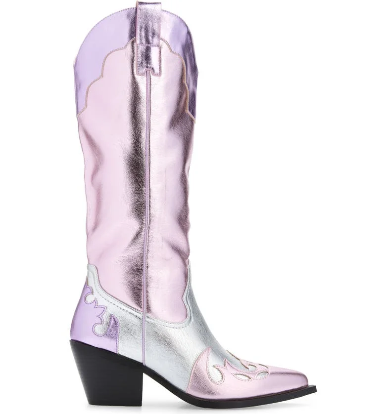 Pink Glitter Patent Leather Winter Western Cowgirl Pointed Toe Heels Shoes Knee High Women's Boot Free Shipping Promotion 2023
Pink Glitter Patent Leather Winter Western Cowgirl Pointed Toe Heels Shoes Knee High Women's Boot Free Shipping Promotion 2023