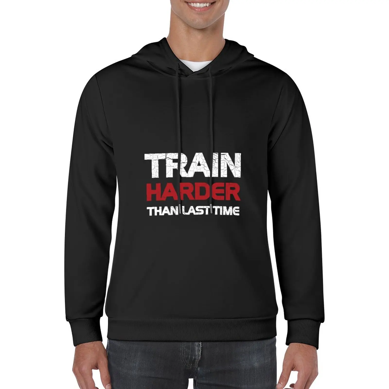 

New Greg Doucette Train Harder Than Last Time Vintage Pullover Hoodie essentials fashion men graphic t shirts men hoodie for men