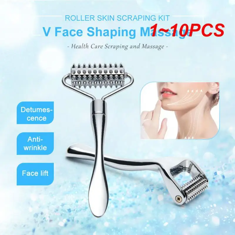 1~10PCS Stainless Steel Roller Face-Lift Pointed Roller Scraper Massage Roller Massager To Improve Neck Facial Slimmer Tool
1~10PCS Stainless Steel Roller Face-Lift Pointed Roller Scraper Massage Roller Massager To Improve Neck Facial Slimmer Tool