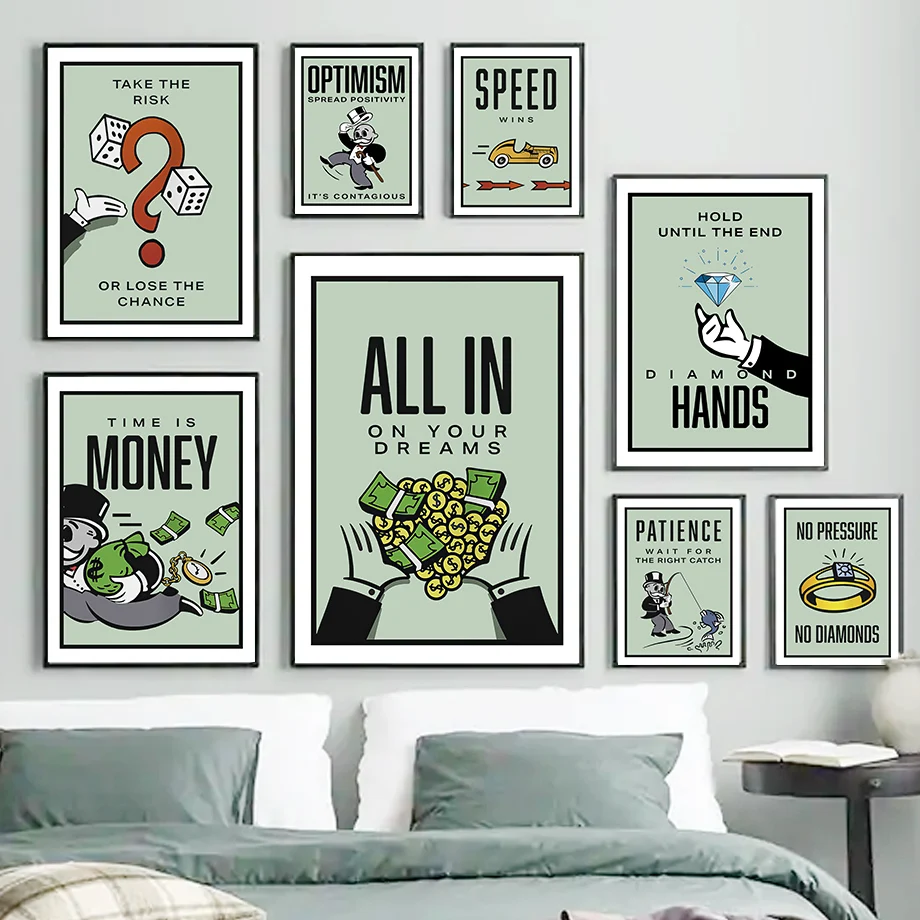 Stock Market Money Monopoly Motivational Wall Art Canvas Painting Nordic Posters And Prints Wall Pictures For Living Room Decor
Stock Market Money Monopoly Motivational Wall Art Canvas Painting Nordic Posters And Prints Wall Pictures For Living Room Decor