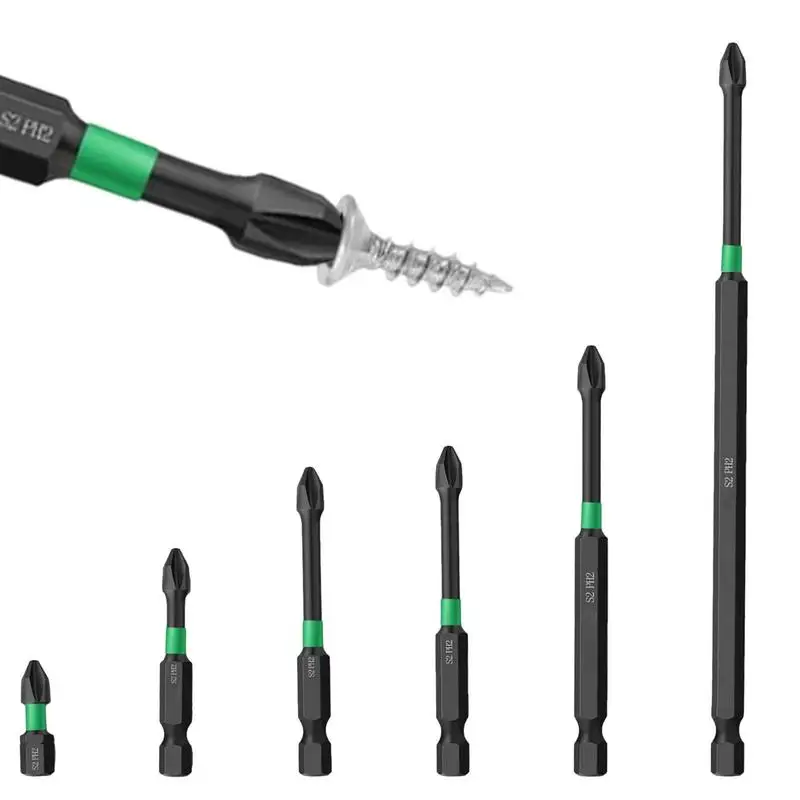 Magnetic Screwdriver Bits Alloy Steel Anti-Slip Long Drill Bits Set Of 6 Fine Tooth Design Suitable For Electric Screwdriver
Magnetic Screwdriver Bits Alloy Steel Anti-Slip Long Drill Bits Set Of 6 Fine Tooth Design Suitable For Electric Screwdriver