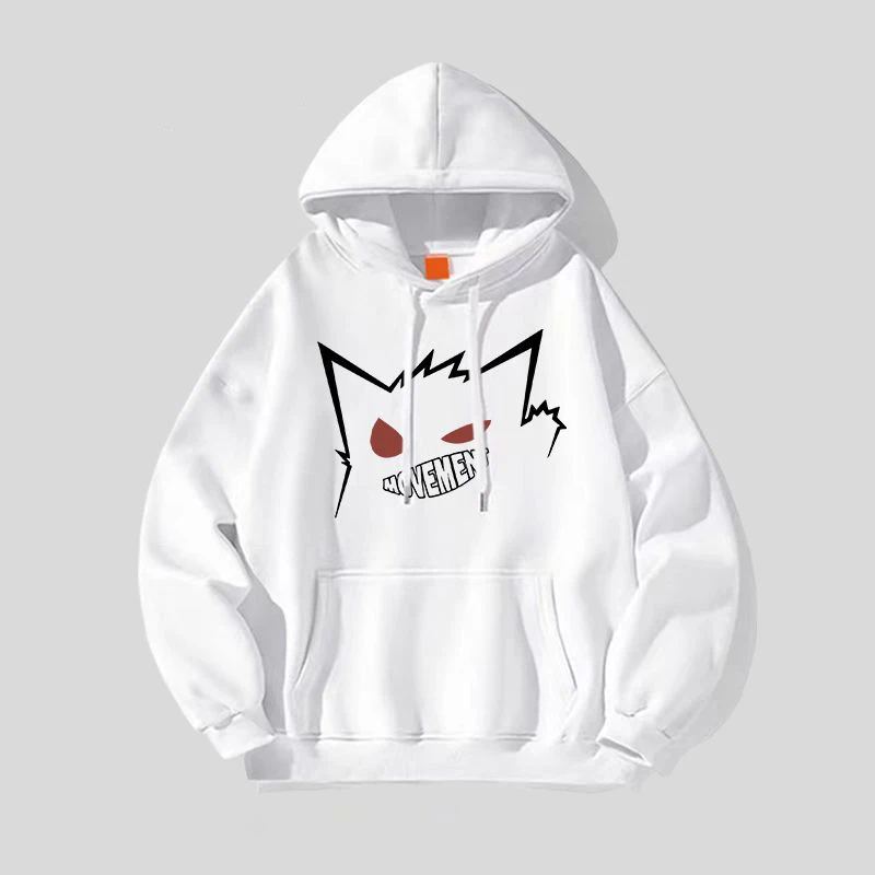 Concise Pokemon Gengar Cartoon Image Hoodie Regular Thin or Fleeced Thickened Anime Printed Casual Tops for Autumn and Winter
Concise Pokemon Gengar Cartoon Image Hoodie Regular Thin or Fleeced Thickened Anime Printed Casual Tops for Autumn and Winter