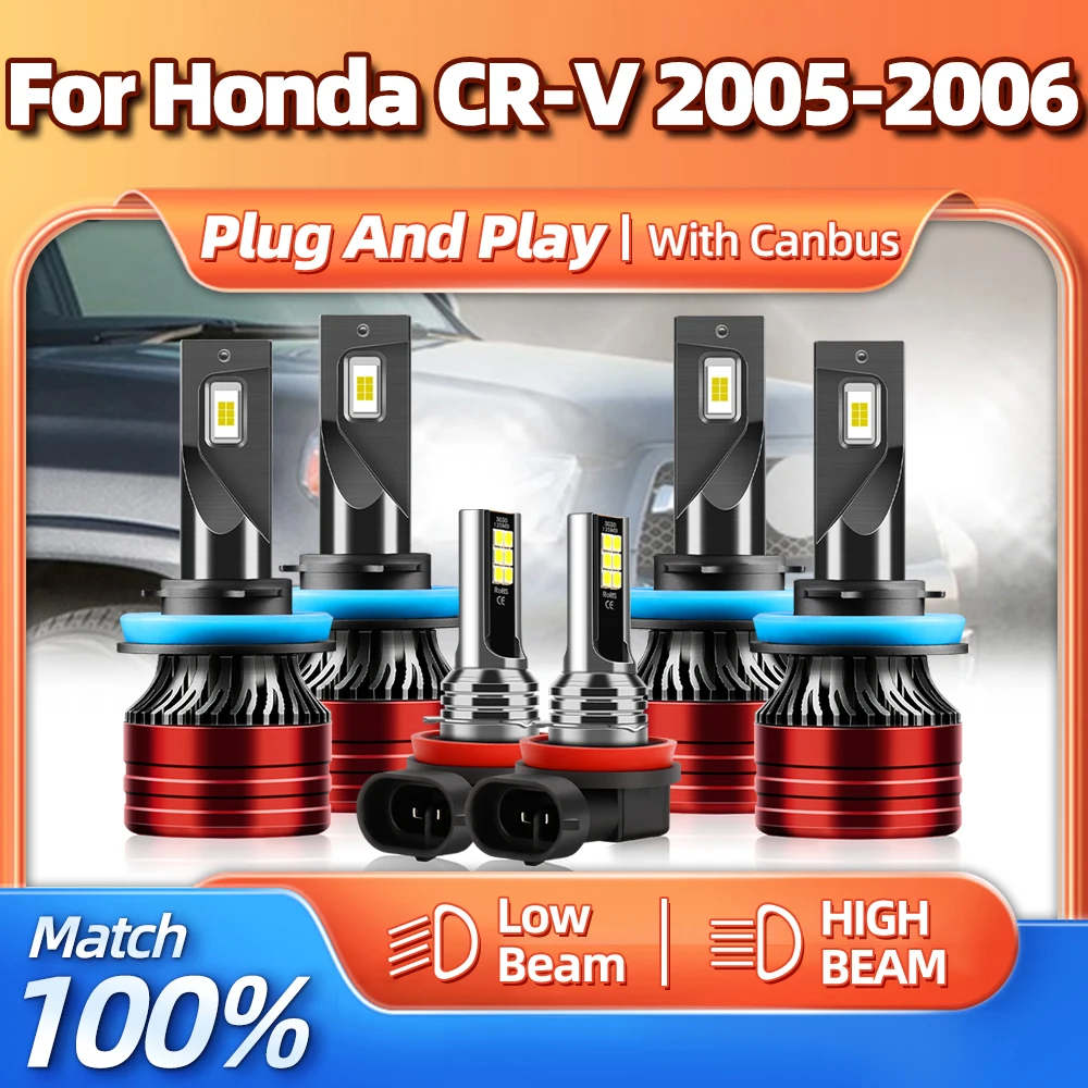60000LM Canbus Led Headlight Bulbs 12V Turbo Auto Headlamps 6000K White CSP Chip Car Fog Light For Honda CR-V 2005 2006
60000LM Canbus Led Headlight Bulbs 12V Turbo Auto Headlamps 6000K White CSP Chip Car Fog Light For Honda CR-V 2005 2006