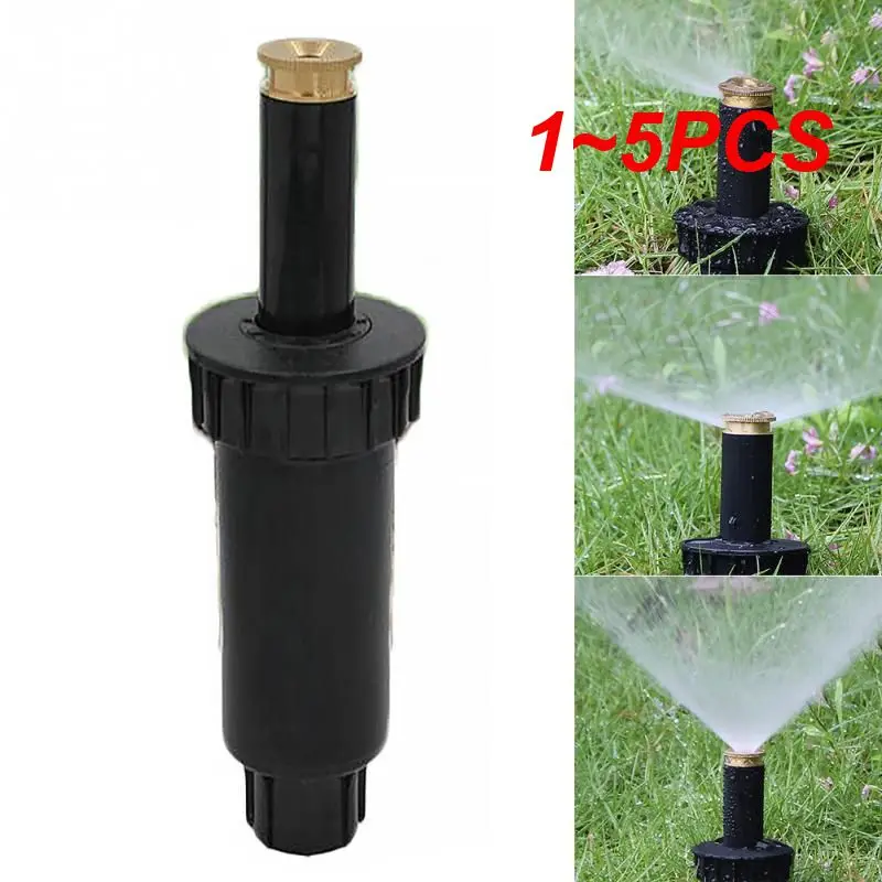 

1~5PCS Degrees Adjustable Up Spray Sprinklers Automatic Retractable Watering Lawn Garden Irrigation Water Sprinkler Tool