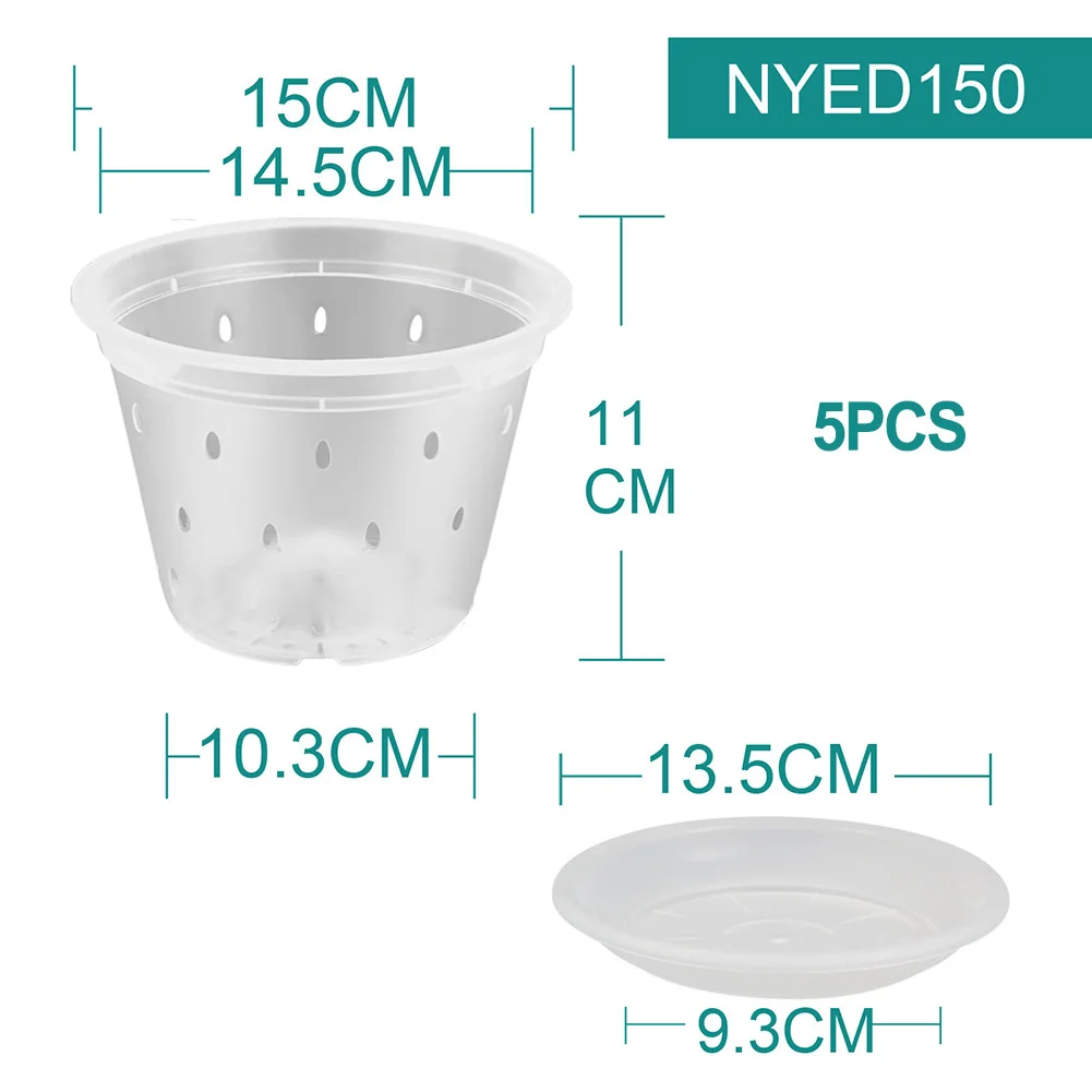 Guide Your Orchids to Thrive with 5 Clear Pots Each with Holes and Saucers for Optimal Drainage and Root Control
Guide Your Orchids to Thrive with 5 Clear Pots Each with Holes and Saucers for Optimal Drainage and Root Control
