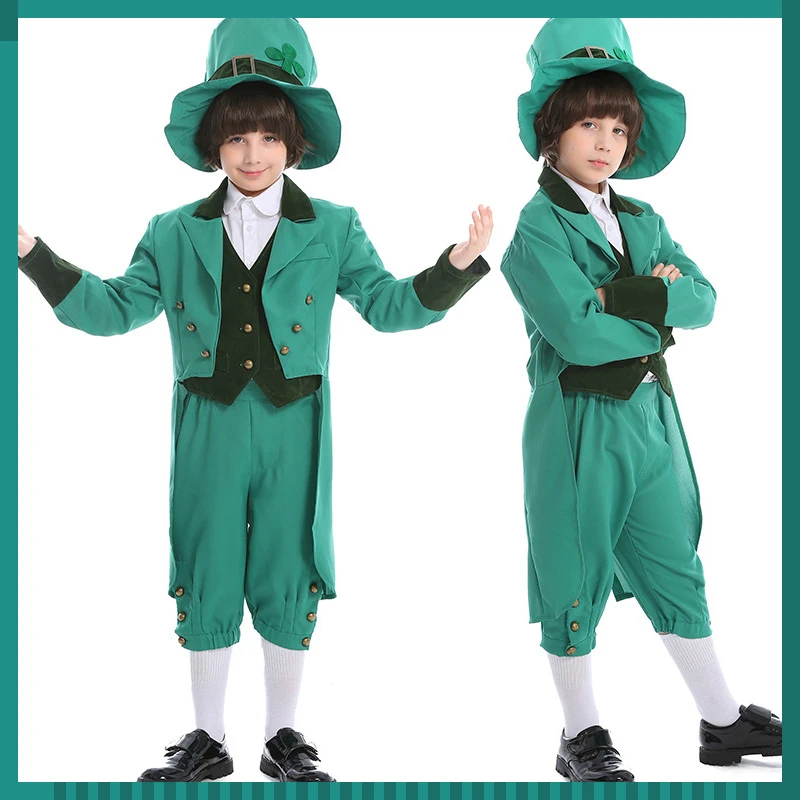 2022 Irish Traditional Festivals Elf Cosplay Costume For Childs St.Patrick's Day Green Party Uniform Stage Performance Outfits
2022 Irish Traditional Festivals Elf Cosplay Costume For Childs St.Patrick's Day Green Party Uniform Stage Performance Outfits