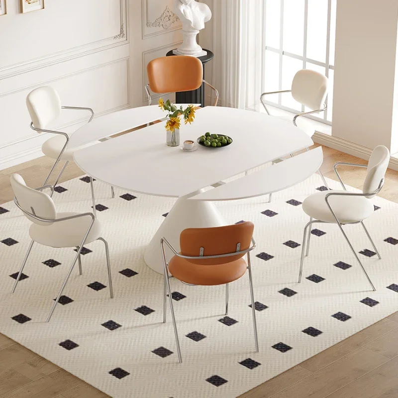 Nordic Cream Style Dining Tables Extendable Round Household Modern Rotate Dining Tables Slate Mesas De Comedor Furniture WZ50DT
Nordic Cream Style Dining Tables Extendable Round Household Modern Rotate Dining Tables Slate Mesas De Comedor Furniture WZ50DT