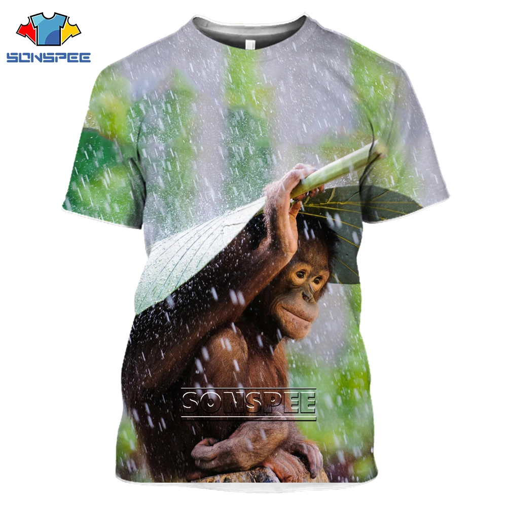 SONSPEE Summer Monkey Orangutan Animal Men Women 3D Print T-shirt Harajuku Cute Hiphop Casual Fashion Short Sleeve O-Neck Top
SONSPEE Summer Monkey Orangutan Animal Men Women 3D Print T-shirt Harajuku Cute Hiphop Casual Fashion Short Sleeve O-Neck Top