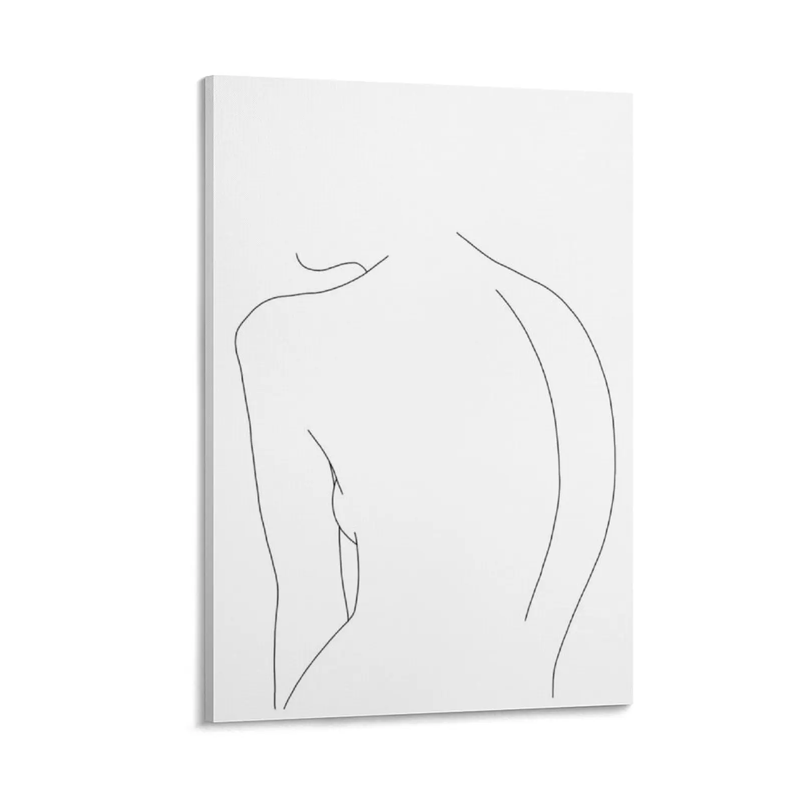 

Nude back line drawing illustration - Alex Canvas Painting art poster posters for room