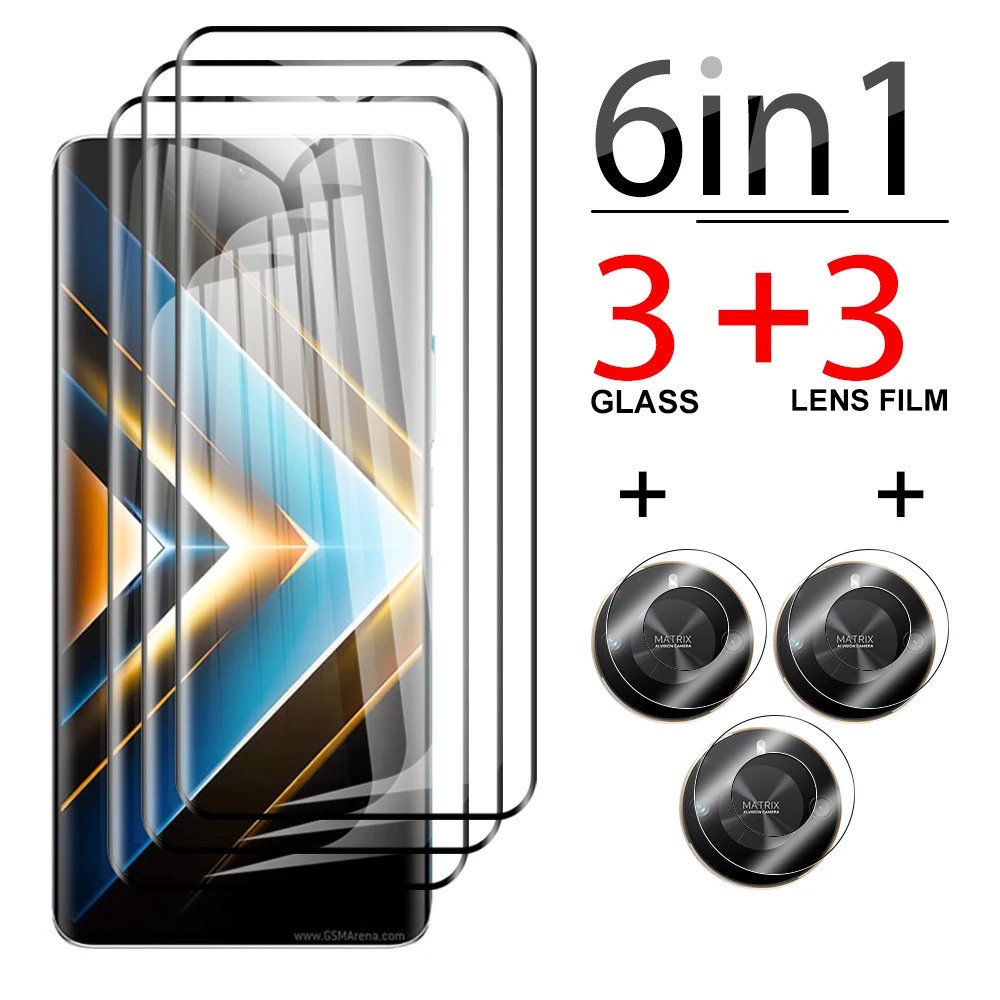 

6in1 screen protector For Honor X50 GT honorx 50gt X 50 Camera Glass 6.78 inches 20D 3D Curved Anti-Scratch Tempered Glass