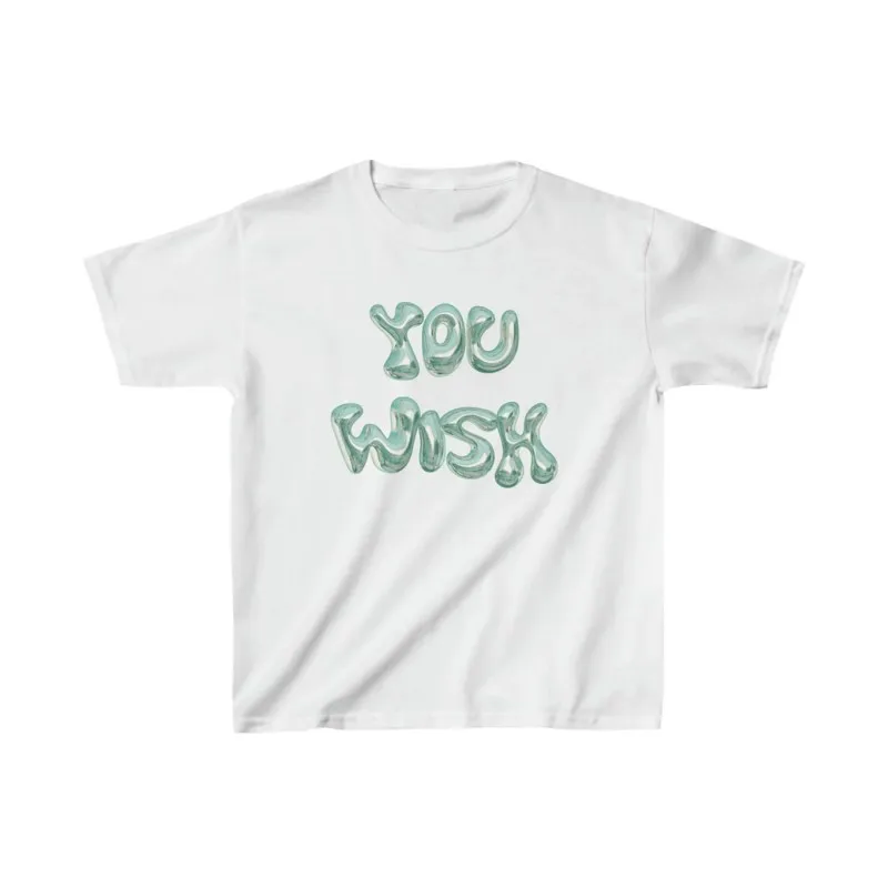 

YOU WISK letter Summer Fashion Cropped Top Women Harajuku Y2k style Clothes 2000s Graphic Baby Tee Aesthetic T Shirt EMO Girl