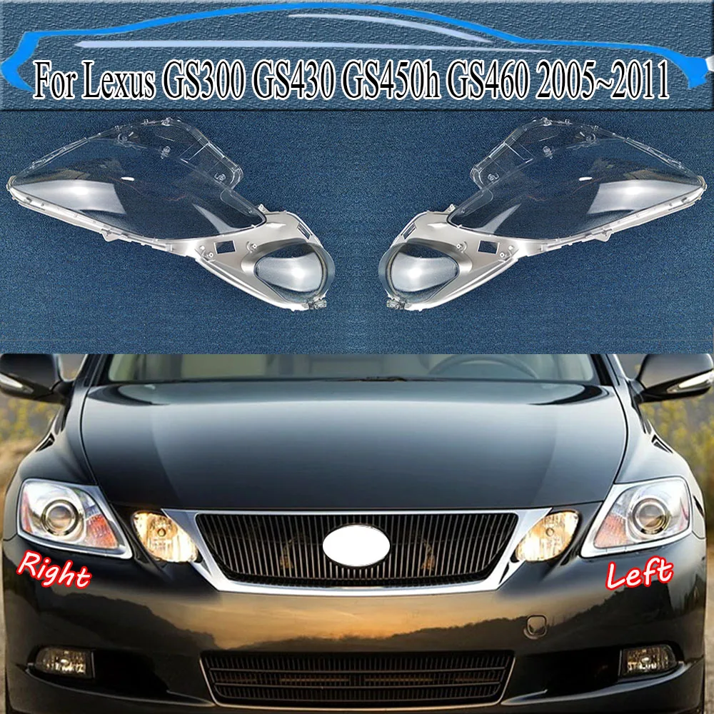 For Lexus GS300 GS430 GS450h GS460 2005~2011 Headlight Cover Transparent Headlamp Shell Plexiglass Replace Original Lampshade
For Lexus GS300 GS430 GS450h GS460 2005~2011 Headlight Cover Transparent Headlamp Shell Plexiglass Replace Original Lampshade