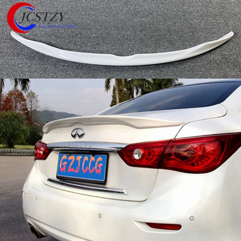 For Infiniti Q50 Q50S Spoiler ABS Material Car Rear Wing Primer Color Rear Spoiler for Infiniti Q50 Spoiler 2013+2017
For Infiniti Q50 Q50S Spoiler ABS Material Car Rear Wing Primer Color Rear Spoiler for Infiniti Q50 Spoiler 2013+2017