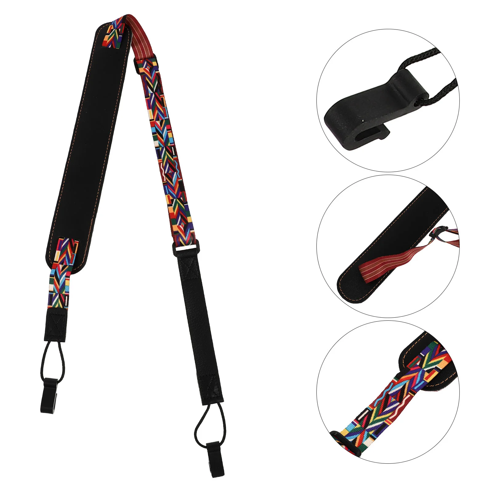 

Guitar Strap Ukulele Adult Creative Carrying Rope Lanyard Adjustable Foldable Diagonal DurableUkulele Portable for Child
