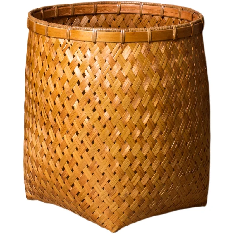 Handmade Bamboo Trash Can, Household Desktop Storage Basket, Miscellaneous Basket, Circular Paper Basket
Handmade Bamboo Trash Can, Household Desktop Storage Basket, Miscellaneous Basket, Circular Paper Basket
