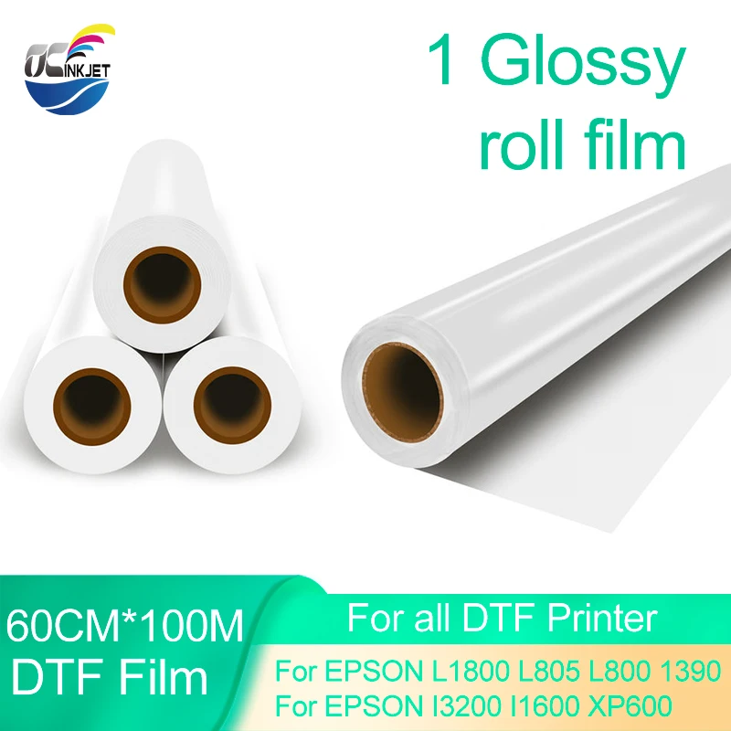 DTF Film Roll 60CM*100M Direct Transfer Film 75u For Epson A3+ DTF Printer Film Heat Transfer DTF PET Film Free Ship Glossy Film
DTF Film Roll 60CM*100M Direct Transfer Film 75u For Epson A3+ DTF Printer Film Heat Transfer DTF PET Film Free Ship Glossy Film