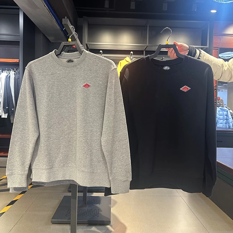 سترة ربيع 2025 تم تصديرها إلى اليابان سترة رفيعة للرجال/النساء نفس العلامة التجارية المطرزة من القطن برقبة دائرية وأكمام طويلة ملابس رياضية فضفاضة سترة ربيع 2025 تم تصديرها إلى اليابان سترة رفيعة للرجال/النساء نفس العلامة التجارية المطرزة من القطن برقبة دائرية وأكمام طويلة ملابس رياضية فضفاضة