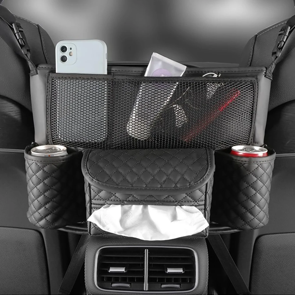 Car Seat Storage Bag PU Leather Auto Seat Middle Box Hanging Pocket For Stowing Car Organizer Holder For Handbag Tissue Drink
Car Seat Storage Bag PU Leather Auto Seat Middle Box Hanging Pocket For Stowing Car Organizer Holder For Handbag Tissue Drink