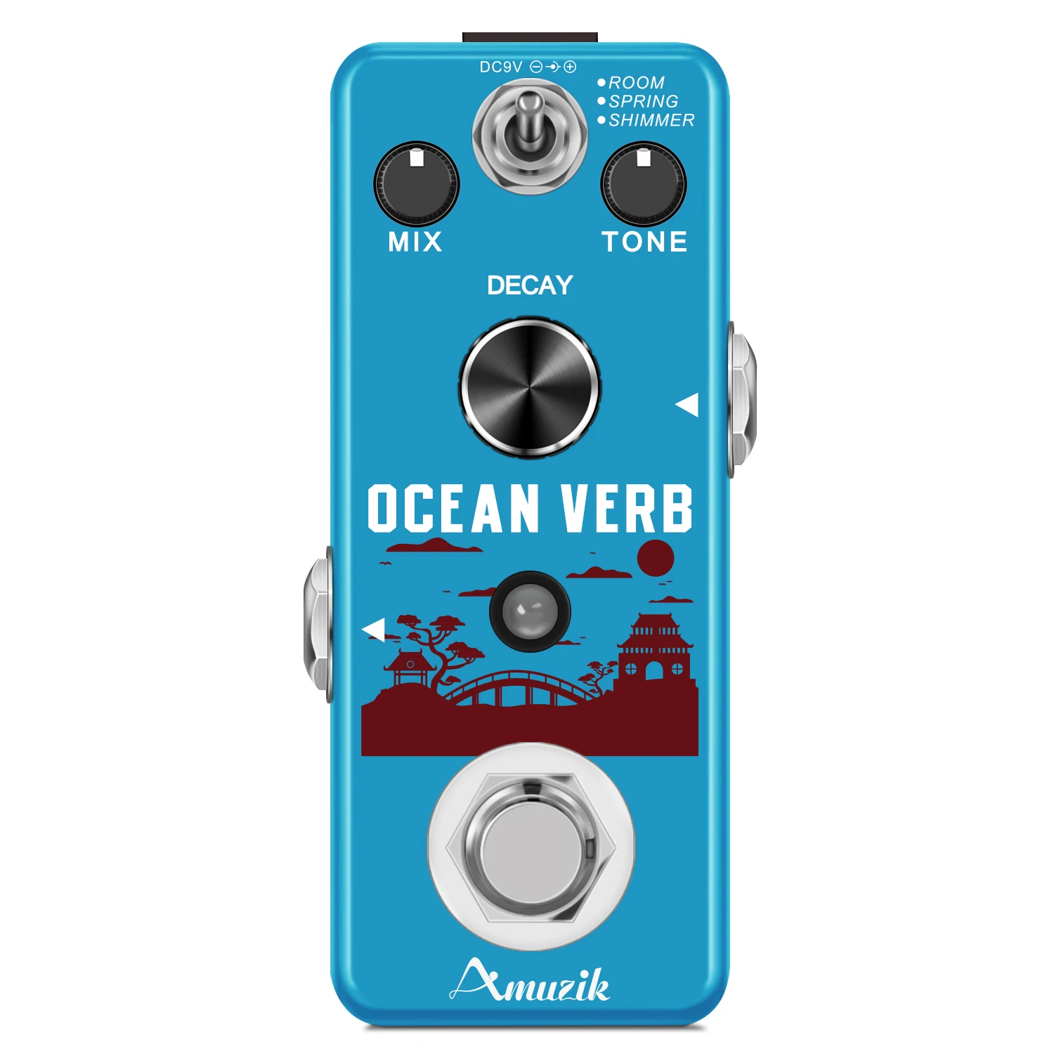 Amuzik LEF-3800 Digital Reverb Pedal Guitar Ocean Verb Pedal Room Spring Shimmer 3 Modes Wide Range With Storage Of Timbre Pedal
Amuzik LEF-3800 Digital Reverb Pedal Guitar Ocean Verb Pedal Room Spring Shimmer 3 Modes Wide Range With Storage Of Timbre Pedal
