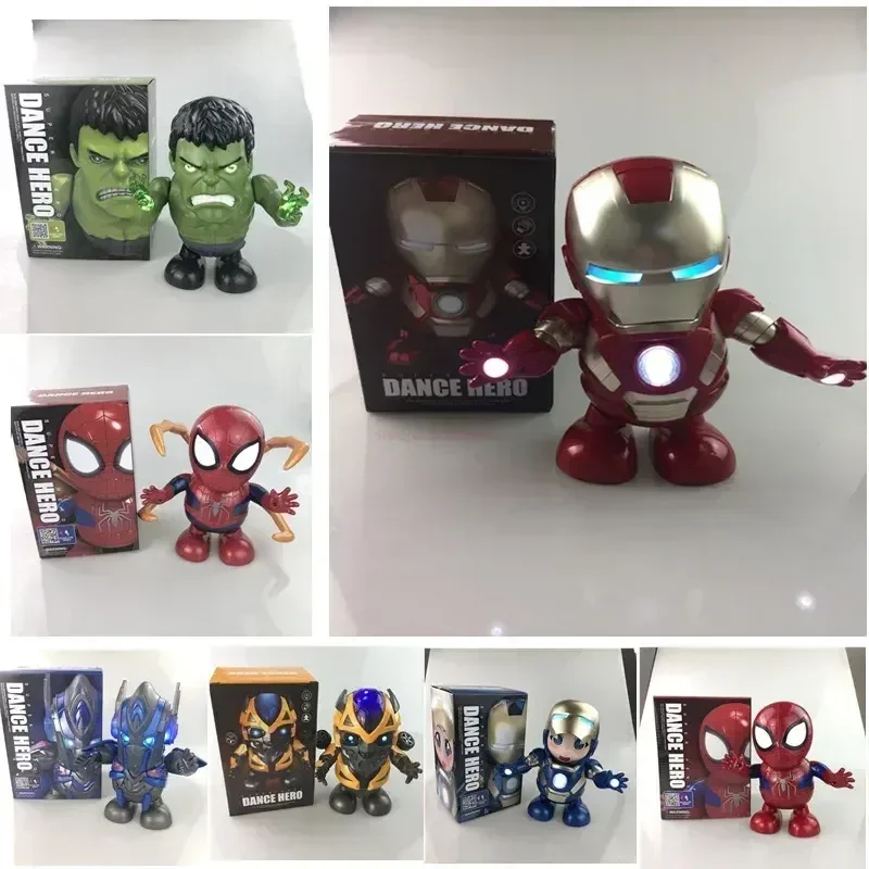 Hot 19cm Marvel Iron Man Dance Action Anime Figures Sing Sound Led Spiderman Avengers Ironman Super Heros Robot Baby Kids Gift
Hot 19cm Marvel Iron Man Dance Action Anime Figures Sing Sound Led Spiderman Avengers Ironman Super Heros Robot Baby Kids Gift