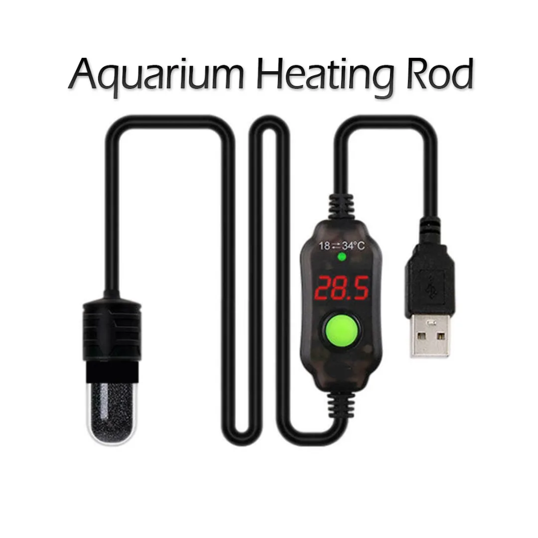 Digital LED Mini Aquarium Fish Tank Heater USB Heating Rod Submersible Thermostat Heater For Fish Tanks Pet Drinking Water
Digital LED Mini Aquarium Fish Tank Heater USB Heating Rod Submersible Thermostat Heater For Fish Tanks Pet Drinking Water