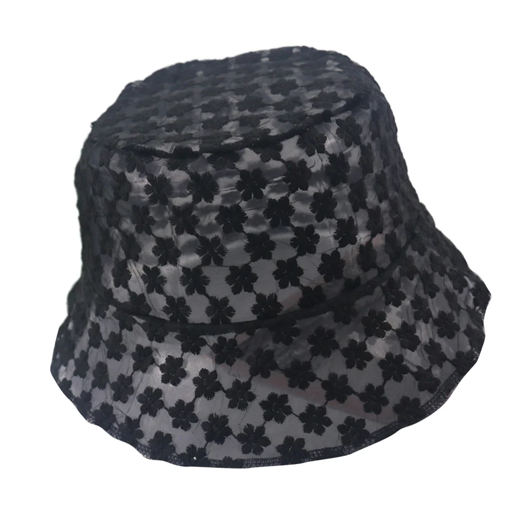 1Pc Lace Fisherman Hat Flower Embroidery Bucket Hat Outdoor Beach Sun Protection Dustproof (Black)
1Pc Lace Fisherman Hat Flower Embroidery Bucket Hat Outdoor Beach Sun Protection Dustproof (Black)