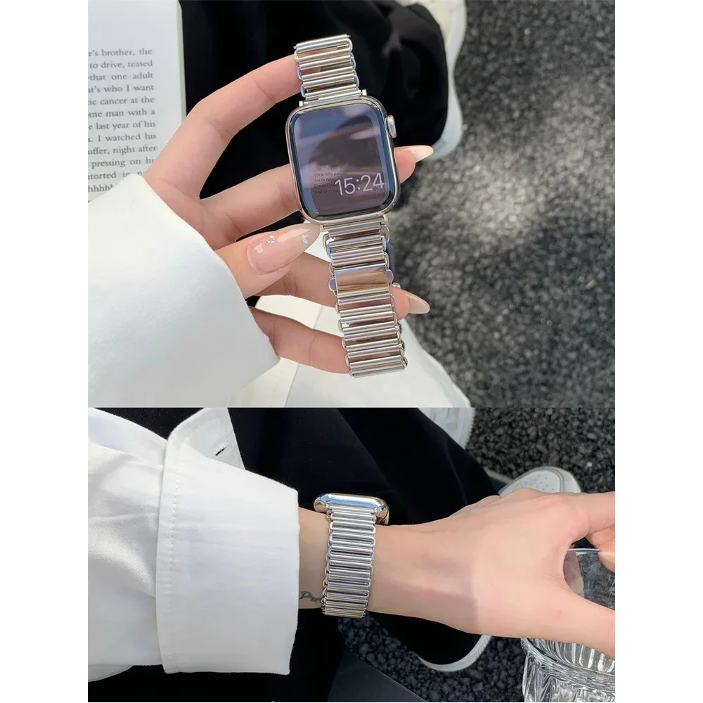 For Apple Watch s8/7/6/5/4/3/2/SE Strap High Quality Exquisite Fashion Stainless Steel Hollow New Design Watch Strap
For Apple Watch s8/7/6/5/4/3/2/SE Strap High Quality Exquisite Fashion Stainless Steel Hollow New Design Watch Strap