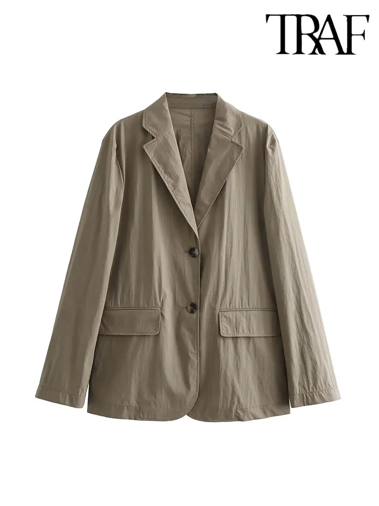 TRAF 2023 Autumn New Women Blazer Coat Fashion Single Breasted Office Blazers Jacket Female New In Outerwear Chic Tops
TRAF 2023 Autumn New Women Blazer Coat Fashion Single Breasted Office Blazers Jacket Female New In Outerwear Chic Tops
