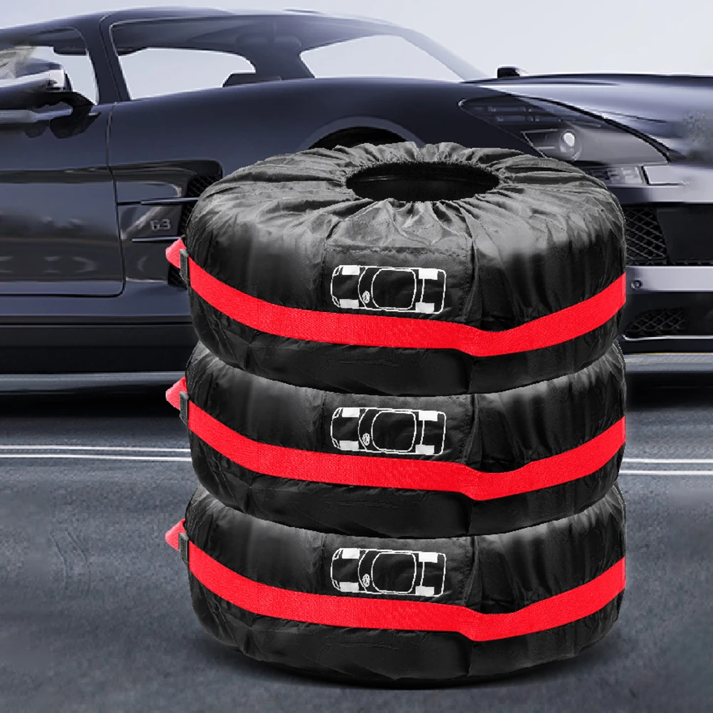 Portable Car Spare Tyre Tire Protection Cover with Handle and Reinforced Straps Suitable for Various Tire Sizes
Portable Car Spare Tyre Tire Protection Cover with Handle and Reinforced Straps Suitable for Various Tire Sizes