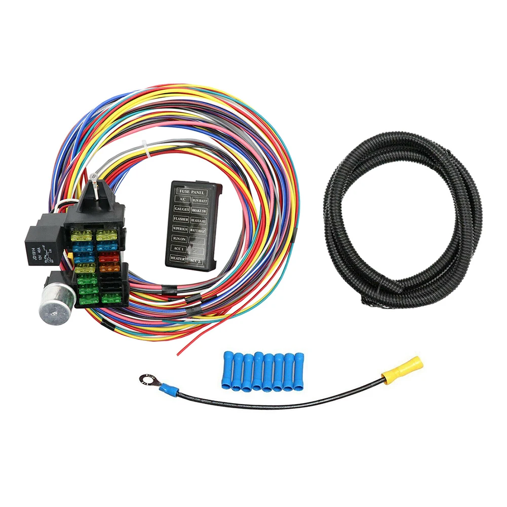 New Practical Durable Wire Harness Muscle Circuit Fuse Fuse Box Relay 12V Auto Fuse Box Assembly Black Car None
New Practical Durable Wire Harness Muscle Circuit Fuse Fuse Box Relay 12V Auto Fuse Box Assembly Black Car None