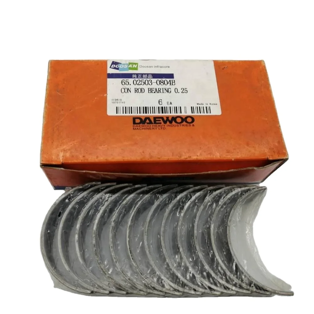 65.02503-0804B 65.02410-6083 Con Rod Bearing For DB58 Engine Parts DX210 DX225 Excavator
65.02503-0804B 65.02410-6083 Con Rod Bearing For DB58 Engine Parts DX210 DX225 Excavator
