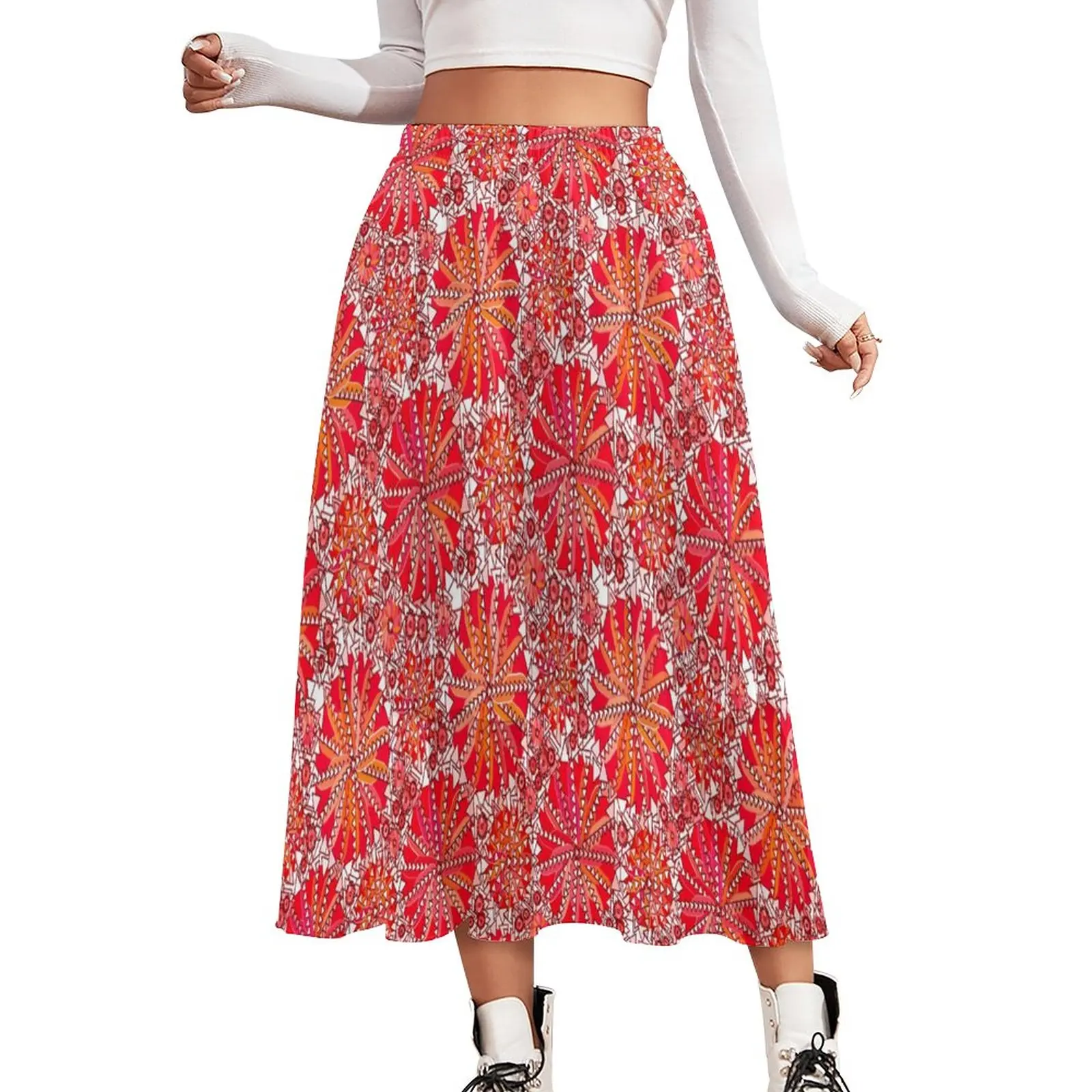 Tribal Print Skirt Mandala Print Retro Long Skirts Elastic Waist Custom Y2K A-line Skirt Big Size 3XL 4XL
Tribal Print Skirt Mandala Print Retro Long Skirts Elastic Waist Custom Y2K A-line Skirt Big Size 3XL 4XL