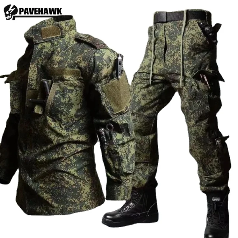 Outdoor Combat Sets Mens Summer Wear-resistant Tactical Camouflage Training Suit Stand Collar Windproof Hunting Jacket 2-pcs Set
Outdoor Combat Sets Mens Summer Wear-resistant Tactical Camouflage Training Suit Stand Collar Windproof Hunting Jacket 2-pcs Set