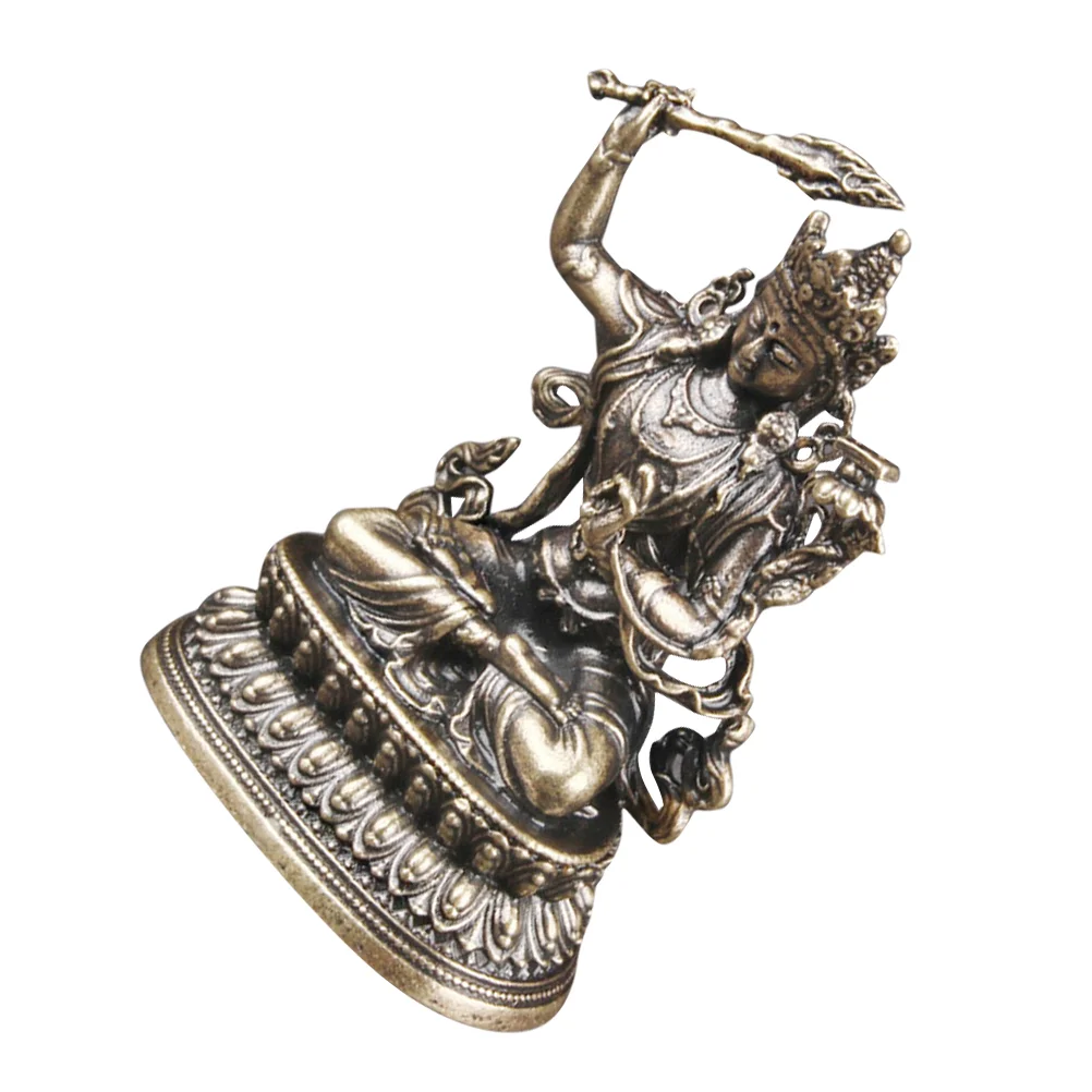Manjushri Bodhisattva, орнамент Будды, винтажная латунная скульптура, ремесло, товары для дома
Manjushri Bodhisattva, орнамент Будды, винтажная латунная скульптура, ремесло, товары для дома