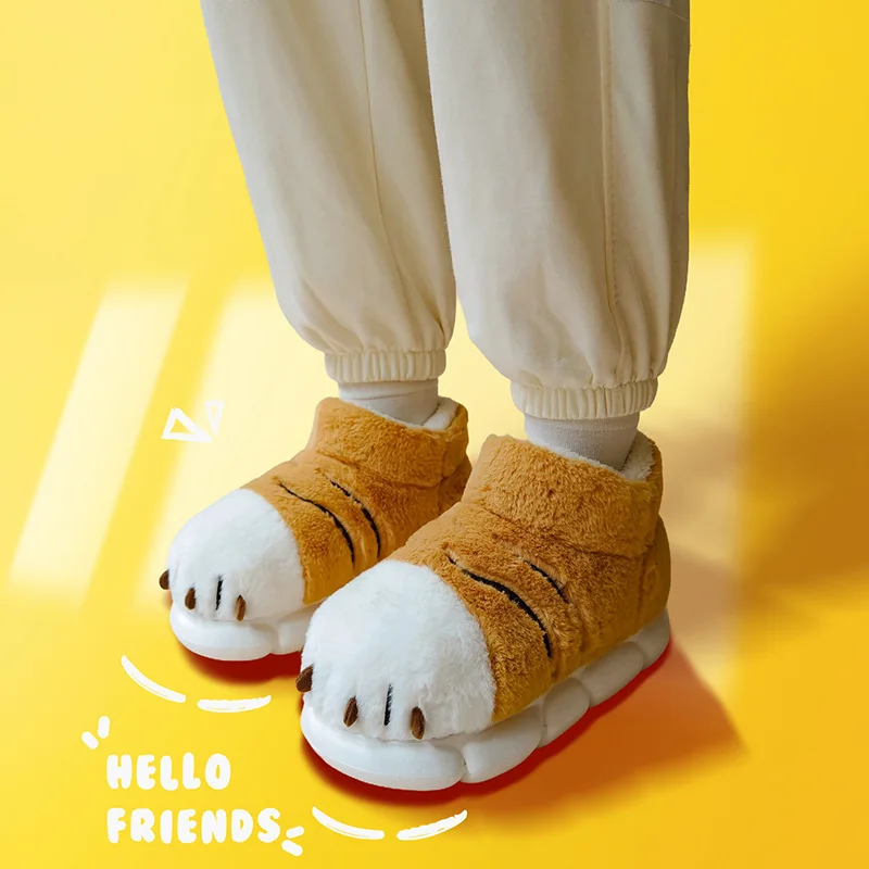 Cute Tiger Paw Slipper Couples Winter Designer Lovely Cartoon Plush Home Slippers Slides Funny Tiger Claw Men Slippers
Cute Tiger Paw Slipper Couples Winter Designer Lovely Cartoon Plush Home Slippers Slides Funny Tiger Claw Men Slippers