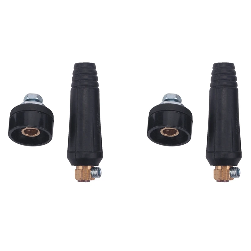 2 Set Of Black European Style Electric Welding Machine Cable Connector DKJ 10-25 Quick Connector Plug Socket
2 Set Of Black European Style Electric Welding Machine Cable Connector DKJ 10-25 Quick Connector Plug Socket