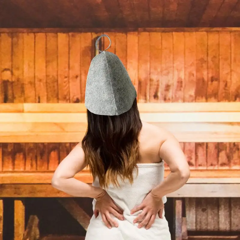

Wool Sauna Hat Wool Felt Sauna Hat Anti Heat Russian Banya Cap For Bath House Head Protection Drop Ship For Sauna Room Sauna Clu
