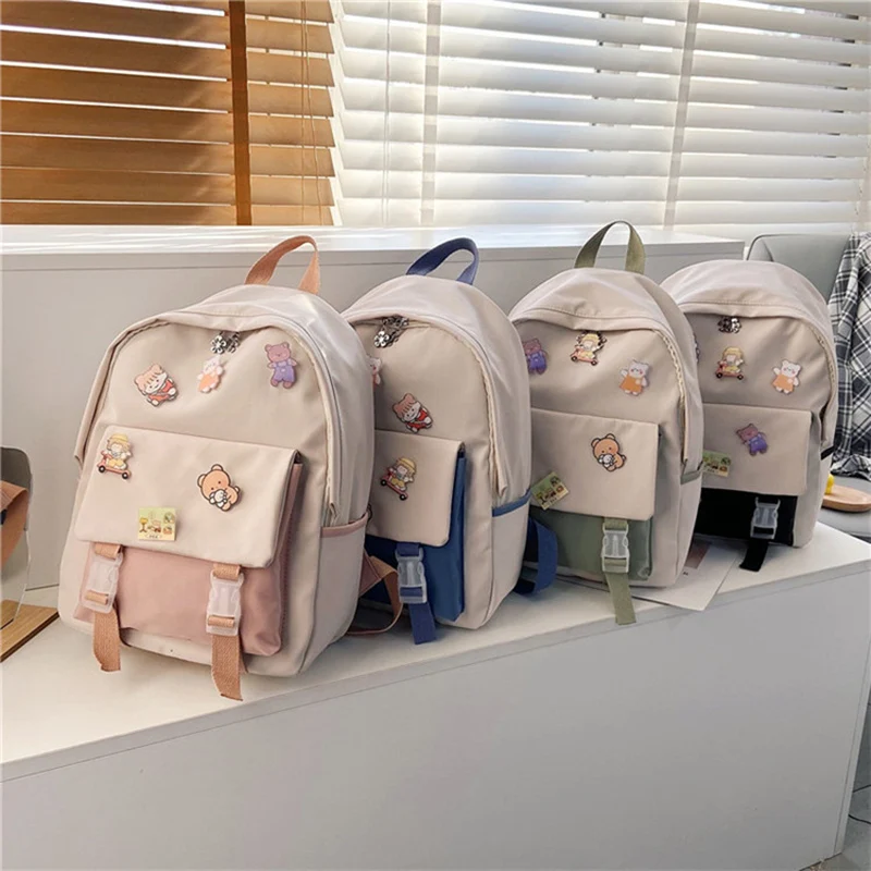 

Rucksack Student High School Bookbag College Junior Campus Version Korean Plaid For Harajuku Girl Female Bag Backpack Schoolbag