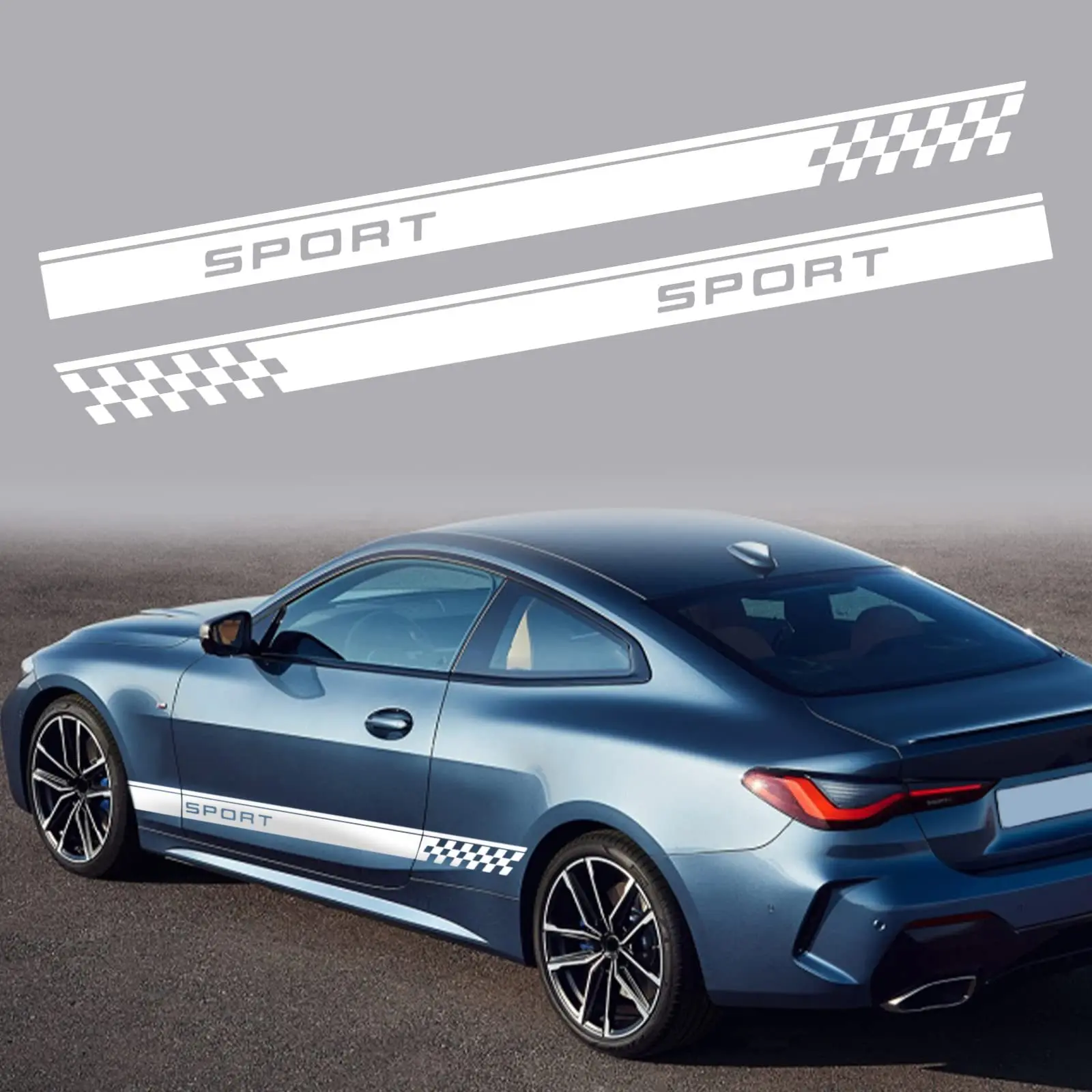 2pcs Sport Stripes Stickers Decor Both Side Car Door Side Long Skirt Sticker Racing Styling Auto Body Vinyl Decals Accessories
2pcs Sport Stripes Stickers Decor Both Side Car Door Side Long Skirt Sticker Racing Styling Auto Body Vinyl Decals Accessories