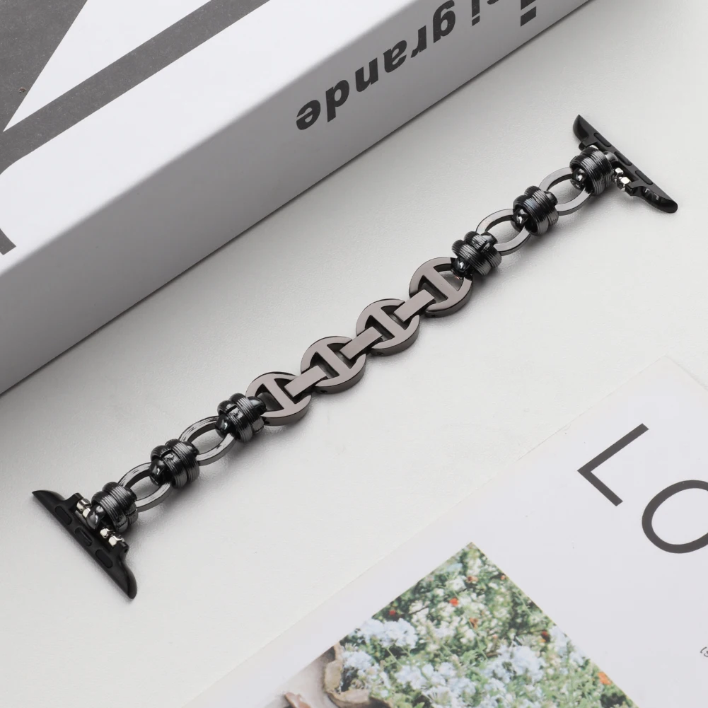 Metal strap for Apple watch band 45mm 41mm 44mm 40mm 42mm Stainless steel chain wristband for iWatch Ultra 8 7 6 5 4 3 SE band
Metal strap for Apple watch band 45mm 41mm 44mm 40mm 42mm Stainless steel chain wristband for iWatch Ultra 8 7 6 5 4 3 SE band