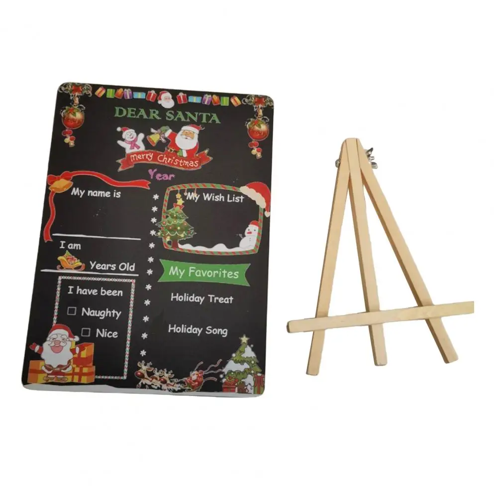 Child-safe Christmas Blackboard Christmas Countdown Blackboard Wooden Kids Christmas Countdown Calendar Reusable Xmas Wish List
Child-safe Christmas Blackboard Christmas Countdown Blackboard Wooden Kids Christmas Countdown Calendar Reusable Xmas Wish List