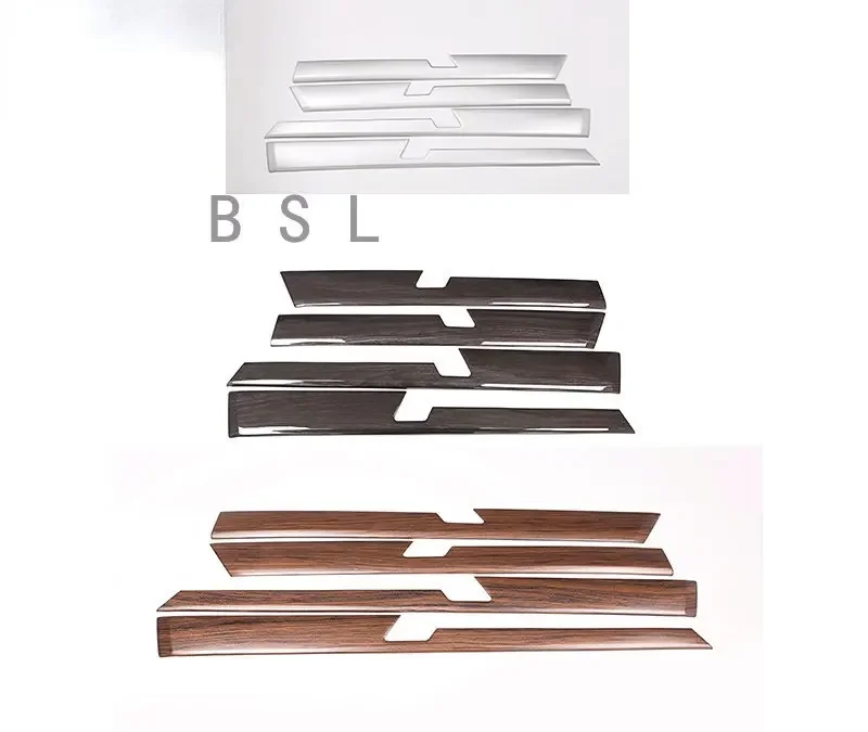 

Accessories 4 Pcs Wood Grain For Toyota Land Cruiser Prado FJ150 150 2010-2018 Car ABS Interior Door Decoration Panel Trim