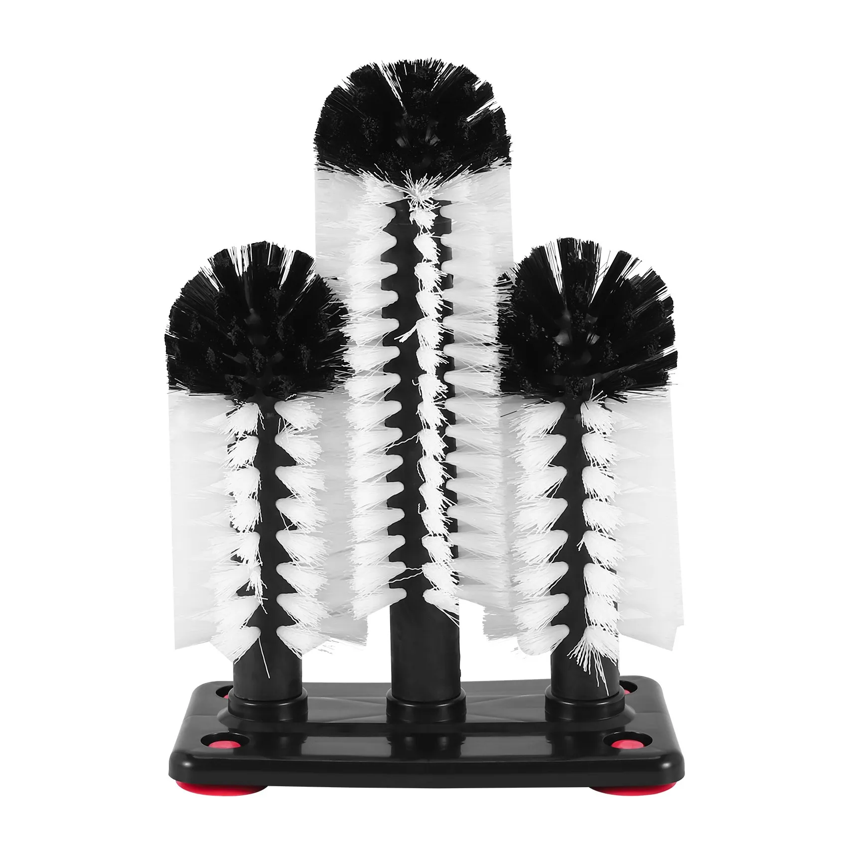 3 щетки для мытья стекол с всасывающей основой для бара, очиститель стекол для бара, кухни, бокалов для красного вина, чашек