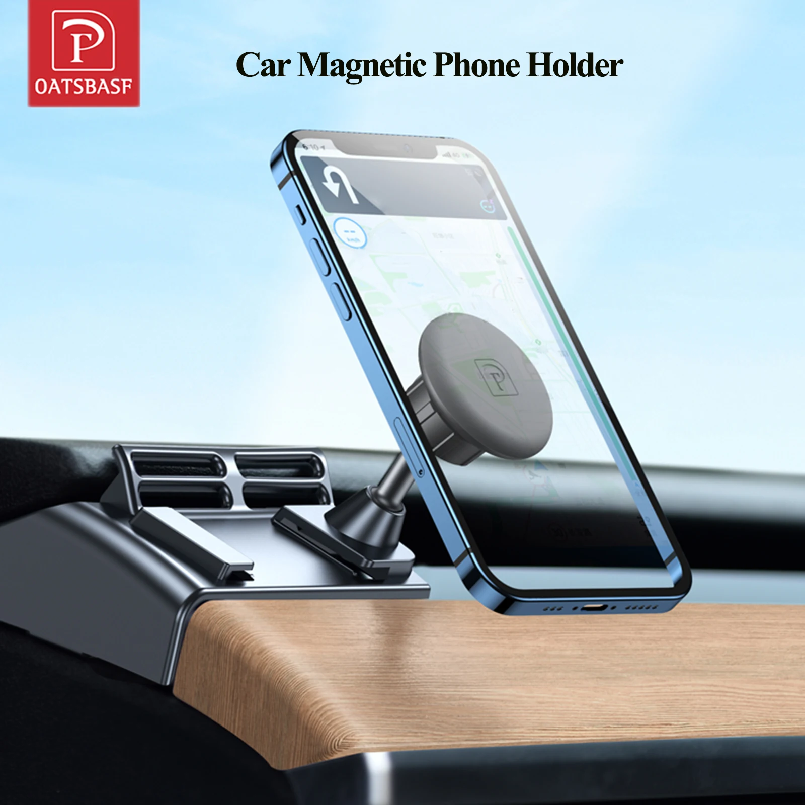 Oatsbasf Car Magnetic Suction Mobile Phone Holder 360 Degree Rotatable Navigation Stand Magnet Phone Stand Cell GPS Support
Oatsbasf Car Magnetic Suction Mobile Phone Holder 360 Degree Rotatable Navigation Stand Magnet Phone Stand Cell GPS Support
