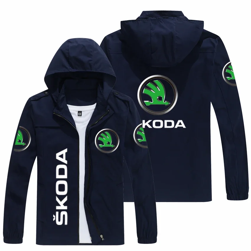 

Куртка мужская демисезонная с капюшоном и логотипом SKODA, 2023