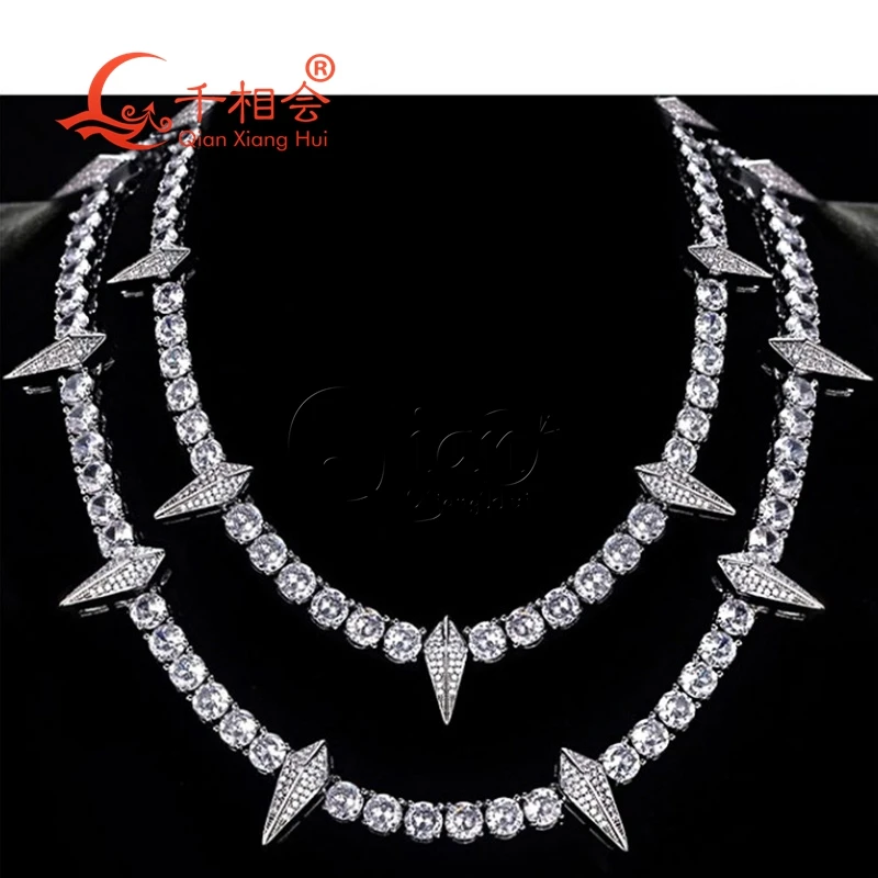 Necklace S925 silver 5mm rhombus tennis Cuban Link Iced Out Hip Hop white Moissanite Link Chain Jewelry for Women Men Gifts
Necklace S925 silver 5mm rhombus tennis Cuban Link Iced Out Hip Hop white Moissanite Link Chain Jewelry for Women Men Gifts