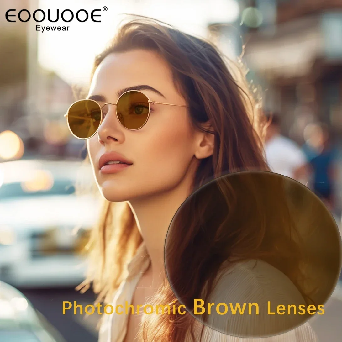 

Photochromism Brown Lenses 1.56 1.61 1.67 Index Aspheric Lens Myopia Hyperopia Outdoor Prescription Sun Optics Glasses 1 pair